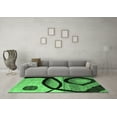 thumbnail image 3 of Ahgly Company Indoor Rectangle Abstract Emerald Green Modern Area Rugs, 2' x 4', 3 of 4