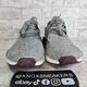 thumbnail image 2 of Adi-das NMD R1 Grey Wool 3M Maroon Boost Sneaker CQ0761 Men's Size 8.5, 2 of 6