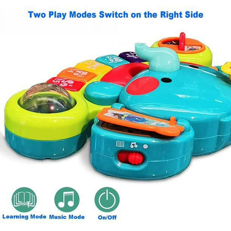 Baby Toys 6 to 12 Months 6 Month Old Baby Toys 0 6 Months Infant Toys 6 12 Months Elephant Musical Light Up Baby Piano Toy 9 12 18 Month Old Baby