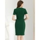 thumbnail image 4 of Vestido de tubo Allegra K Verde L, 4 of 6
