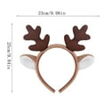 thumbnail image 3 of Christmas Reindeer Headband, Cloth, Soft Ear Design, Easy Clip-On, Suitable for Kids/Adults, Ideal for Holiday Parties/Dress-Up, 3 of 6