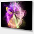 thumbnail image 2 of Purple Circle with Amazing Curves - Floral Canvas Art Print, 2 of 4