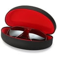 thumbnail image 3 of ALTEC VISION Extra Large Protective Hard Carrying Case for Oversized Sunglasses Eyeglasses and Reading Glasses with Microfiber Cleaning Cloth - Black / Red, 3 of 5