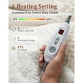 thumbnail image 3 of JoanKaren Electric Heated Throw Blanket with LCD Controller,Beige Waffle Weave,6 Heating Levels,4H Auto-off,50"x60", 3 of 8