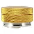 thumbnail image 3 of Distribuidor de café de acero inoxidable con altura ajustable, nivelador, 3 pendientes en ángulo, 58 mm, dorado, 3 of 14