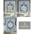 thumbnail image 4 of Blue Southwest Tie Up Curtains for Kitchen Bathroom Bedroom Windows 45 Inch Length, Boho Vintage Ethnic Tribes Art Balloon Drape Curtains Shade Rod Pocket Drapery Curtain Panel, 42"x54", 4 of 7