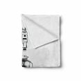 thumbnail image 2 of Egyptian Print Soft Flannel Fleece Throw Blanket, Antique Era Egypt Pharaoh King Pose with a Bird Hawk Sketch Image, Cozy Plush for Indoor and Outdoor Use, 50" x 70", Black and White, by Ambesonne, 2 of 6