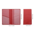 thumbnail image 2 of Luxshiny Vehicle Registration Holder En PU Roja Con Protección Para Documentos Del Auto, 2 of 8