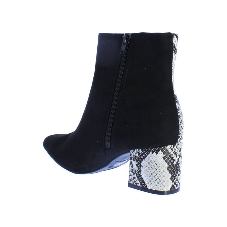 Bamboo snakeskin cheap booties
