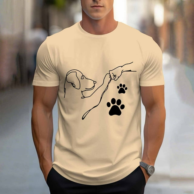Tops para hombre, blusas y camisas de cuello redondo y manga corta para hombre, blusas casuales de cuello redondo con estampado de moda para hombre, blusas de cuello redondo y manga corta, camisas par