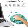 thumbnail image 4 of Ergonomic Mouse Pad with Gel Wrist Rest Support, IBAOLEA Non-Slip Rubber Base Wrist Rest Pad for Home, Office Easy Typing & Pain Relief, Green Marble Green Marble, 4 of 7