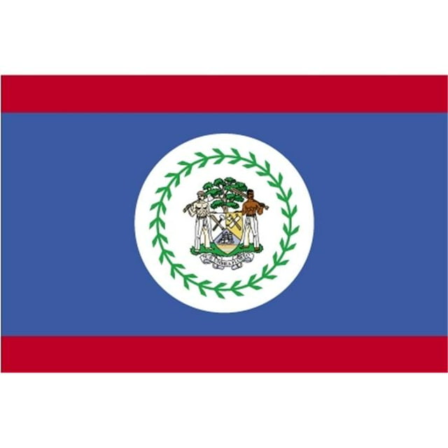 Annin Flagmakers 190586 4 ft. X 6 ft. Nyl-Glo Belize Flag