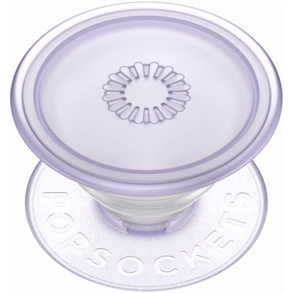 PopSockets Adhesive Phone Grip with Kickstand & Swappable Top - Dusty Lavender Translucent