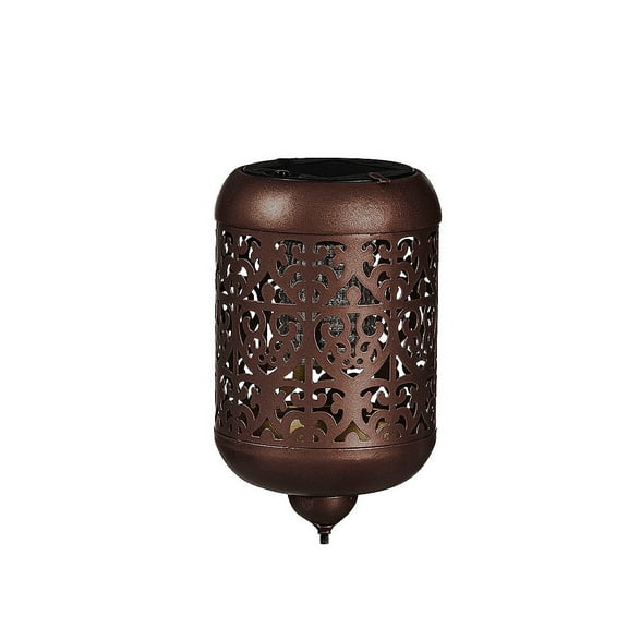 Evergreen Laser Cut Solar Interchangeable Finial, Bronze- 3.75x6.5x3.75 in Durable Hardware for Flags