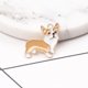 thumbnail image 1 of Simulación de aleación de goteo de aceite cachorro corgi Erha llavero bolsa colgante accesorios de joyería DIY, amarillo ZefeiWu 1327533451536, 1 of 1
