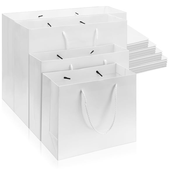 Bolsas de regalo de Navidad PerKoop, papel kraft, 4 tamaños, paquete de 40