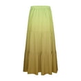 thumbnail image 6 of Long Casual Skirts for Women New Womens Boho Skirt Casual Trendy Drawstring High Waist Soft Beach Outfits Loose Lounge Summer Vacation Clothes Yellow S, 6 of 7