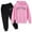 Pink, variant on CHENge Girls Fashion Clothes Set Kids 2 Piece Outfits Crop Hoodies Sweatshirts and Drawstring Sweatpants Size 7-14 Years