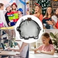 thumbnail image 3 of Swine Shaped Transparent Glass Coin Bank, Decorative Savings Box for Gold Beans, Commemorative Display, Kids Allowance, Gift Idea (Black), 3 of 7