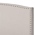thumbnail image 4 of Baxton Studio Morgan King Size Beige Upholstered Panel Bed, 4 of 10