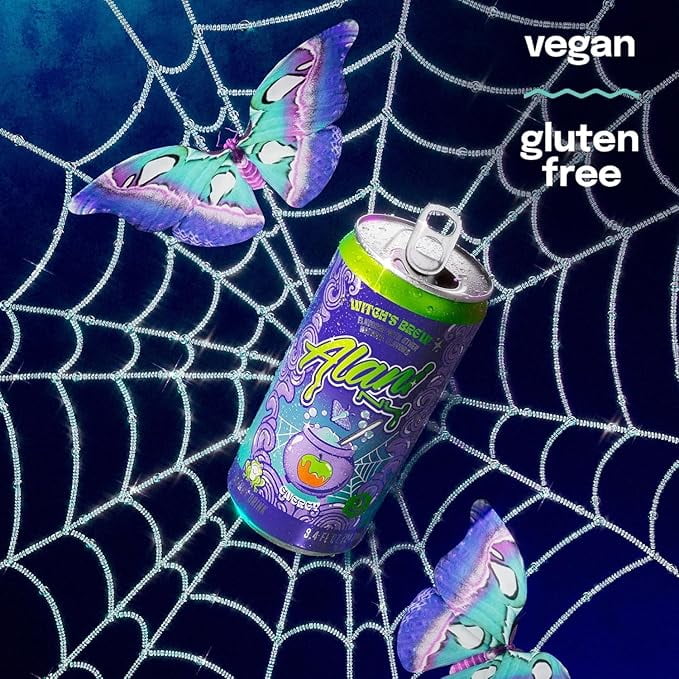 New Alani Witch's Brew & Pumpkin Cream Energy Drink Variety Pack, Sugar Free, Low Calorie, 12 fl oz, (6cans) Repackaged By PickNGo Market
