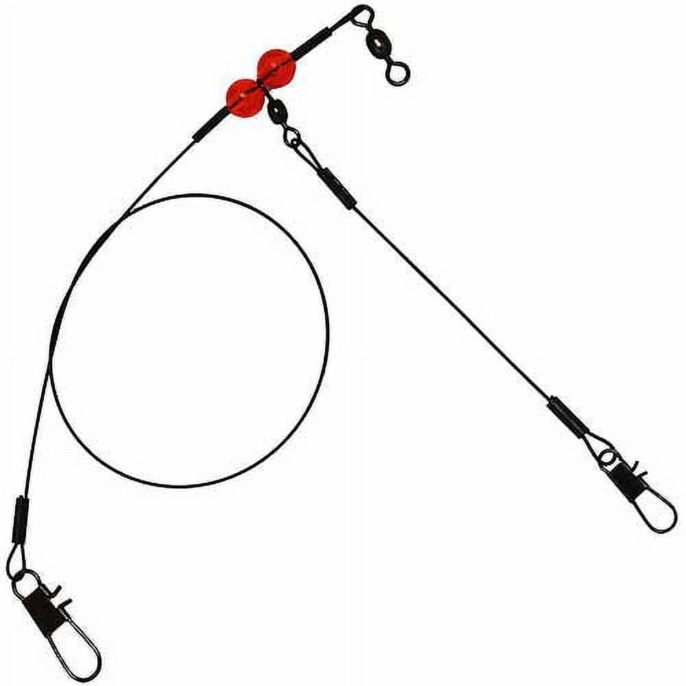 Montages De Pêche Gulf Rigs Marathon 1-Drop – Fil Acier 3 Barils – Lot De 12 (GRSD-1RB)