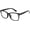 Bright Black, variant on Non Prescription Glasses for Men Women Square Clear Lens Eyeglasses