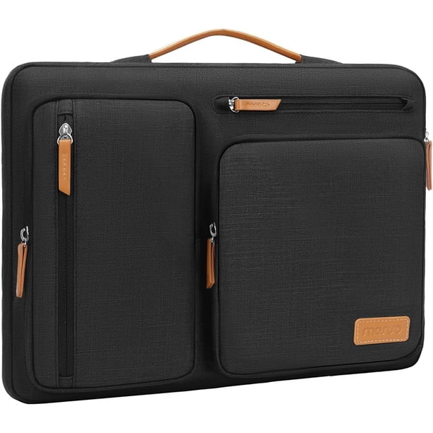 MOSISO 12.9 Pulgadas Funda Tablet para iPad Pro 13 M4&iPad Air 13 M3 M2, iPad Pro 12.9 M2 M1 6ª 5ª con Teclado Mágico&Teclado igente io,Bolsa Lal Abierta con 4 Cremallera Bolsillos, Negro