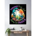 thumbnail image 2 of Hiking Trails And Making Care Trails. Mountain Pass Poster Wall Art, Modern Wall Decor, 8x12 UNFRAMED, 2 of 3