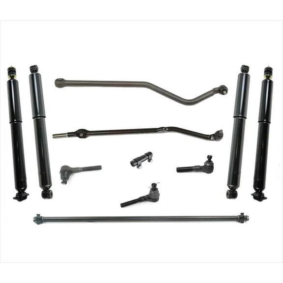 Drag Link Ball Joints Tie Rods Shocks fits for Jeep Grand Cherokee 4.0L V6 93-98