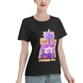 thumbnail image 2 of T-Shirt Basique à Manches Courtes pour Femmes Super Saiyan, 2 of 6