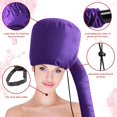 thumbnail image 4 of Frclona Gorro para secador de pelo: secador de pelo con capó mejorado con manguera extendida más larga para peinar, rizar y acondicionar profundamente fácilmente, morado, talla única, 4 of 5