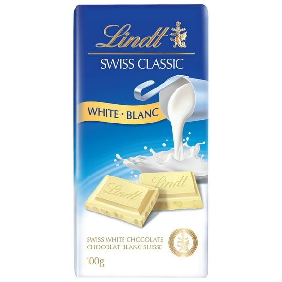 Lindt SWISS CLASSIC White Chocolate Bar, 100 Grams, 100 g