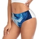 thumbnail image 2 of Fotbe Blue White Fluid Art Calzones Estampados para Mujer – Ropa Interior de Algodón, Cómoda, Suave y Elástica-3X-Large, 2 of 6