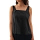 thumbnail image 5 of Camiseta sin mangas con cuello cuadrado de color liso para mujer, diseño sin mangas y espalda descubierta, tela suave de mezcla de algodón, ropa informal de verano, sopatenor, 5 of 9