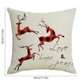 thumbnail image 5 of Under $5 Christmas Decorative Pillow Covers 18x18" Christmas European Linen Sofa Cushion Cushion Cushion Holiday for Holiday Party Supplies, 5 of 7