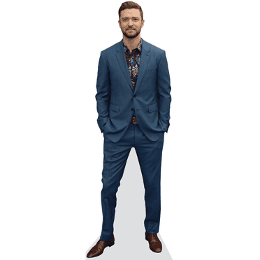 Justin Timberlake (Blue Suit) Mini Cardboard Cutout Standee