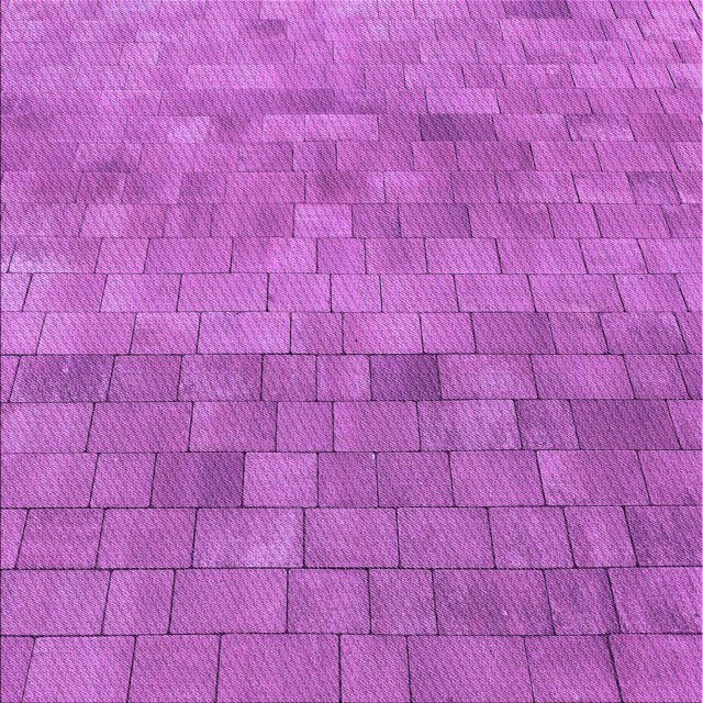 Ahgly Company Machine Washable Indoor Square Transitional Bright Neon Pink Purple Area Rugs, 4' Square