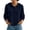Navy, variant on Women's Hooded Cable Knit Cardigan Button Down Long Sleeve with Pockets Casual Sweater