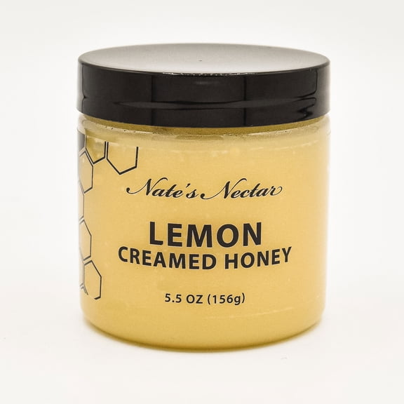 (2 Pack) Strawberry & Lemon Creamed Honey, Nate's Nectar, 5.5 oz