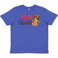 thumbnail image 3 of Inktastic Christmas Feliz Navidad with Cute Reindeer Youth T-Shirt, 3 of 5