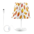 thumbnail image 7 of Yayeee Mini Table Lamp 10.8" Dimmable with Fabric Shade 3 Color Temperatures, Orange Leaves, 7 of 7
