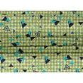 thumbnail image 4 of oneOone Velvet Olive Drab Fabric Chevron & Triangle Geometric Sewing Craft Projects Fabric Prints By Yard 58 Inch Wide, 4 of 5