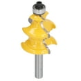 thumbnail image 1 of Architectural Molding Bits, Concise Accumulation Prevention Woodworking Cutter Tool Heat  Coating  For Softwood 8mm,1/4in, 1 of 8