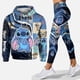 thumbnail image 3 of Conjunto de sudadera con capucha 3D para mujer, pantalones de Yoga deportivos, Leggings con capucha, ropa deportiva de moda, moletom femenino, nuevo ángulo, 2024, 3 of 5