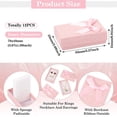 thumbnail image 4 of 12pc Cardboard Jewelry Boxes for Jewelry Gift Packaging Rectangle with Bowknot Pink 8.3x5.3x2.4cm, 4 of 8