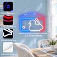 Baseball Neon Sign for Wall Decor, Cool White+Red-ML, Sport Light for ...