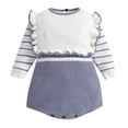 thumbnail image 1 of Gibobby Mamelucos para bebe niño Recién Nacido Bebé Niñas Imprimir Primavera Invierno Manga Larga De Punto Volantes Mono Suéter Ropa(Gris, 6-9 Meses), 1 of 5