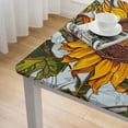 thumbnail image 4 of BANET Rectangle Fall Printed Vintage Floral Patterns Harvest Autumn Table Cloth for Dining Kitchen white, 4 of 7