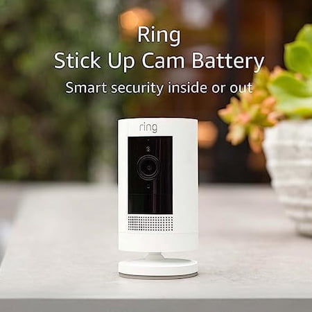 Ring_Stick_Up_Indoor/Outdoor Wire Free 1080p Security Camera White